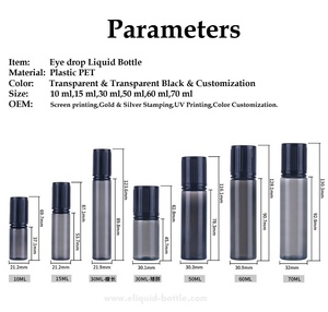 Ecannal 30 <span class=keywords><strong>ml</strong></span> 30 <span class=keywords><strong>ml</strong></span> 1 oz 1 oz Pet nhựa E YE thả lỏng khu vực trung tâm dầu có thể ép chai với con phẳng chống vít <span class=keywords><strong>cap</strong></span> iso8317 - Product Image 3
