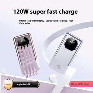 Bán buôn điện thoại di động siêu nhanh sạc cáp 20000 ma công suất lớn di động sạc kho báu Micro USB đầu vào 22.5W - Product Image 4