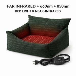 Lit de luminothérapie rouge ZT pour chiens, 660/850 nm, tapis pour animaux à double longueur d'onde - Product Image 3