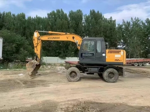 Hyundai R150W-7 utilisé 15 tonnes Wheel Excavator 2018 Model Engine & Motor 85Kw Power 0.71cbm Bucket Capacity - Product Image 5