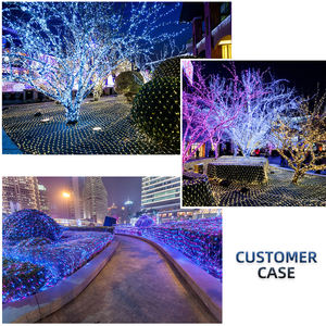 Taille personnalisée LED filet maille fée <span class=keywords><strong>guirlande</strong></span> lumineuse rideau <span class=keywords><strong>de</strong></span> fenêtre noël fée lumière fête <span class=keywords><strong>de</strong></span> mariage vacances <span class=keywords><strong>clignotant</strong></span> lumière - Product Image 3