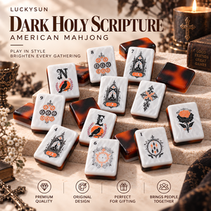 Fichas de Mahjong Americanas de Lujo de Diseño, 160 Piezas, Acrílicas, Resistentes a los Arañazos, con Diseño de Leopardo, para Fiestas de Halloween, Entretenimiento, Regalo - Product Image 1