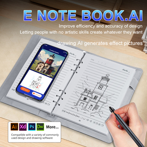 1 pieza de cuadernos inteligentes AI personalizados, diseño de <span class=keywords><strong>agenda</strong></span> de negocios, cuaderno de dibujo, bolígrafo inteligente con software y embalaje de regalo - Product Image 2