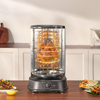 Gril électrique de Shawarma de machine de gril de BBQ de rotation de 360 ° avec même la finition enduite de poudre de chauffage