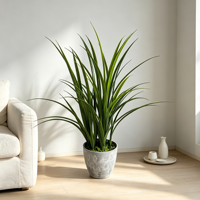 Plante artificielle réaliste de 75 cm, faux bonsaï en herbe de yucca, plante artificielle pour la décoration de la maison et du jardin