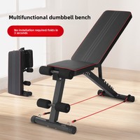 Banc de musculation pliable avec planche de rééducation, pour exercices de pression abdominale et abdominaux