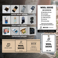 Chaussettes en laine mérinos OEKO-TEX personnalisées ZONEKKI, respirantes, thermiques, pour le sport et la randonnée, logo personnalisé, chaussettes en laine d'hiver pour hommes
