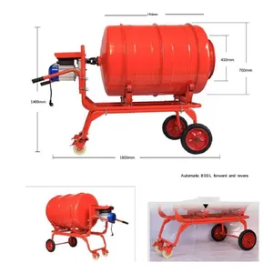 Harga pabrik Mixer semen Motor listrik Mobile Manual semen kuat beton kecil Mixer untuk dijual