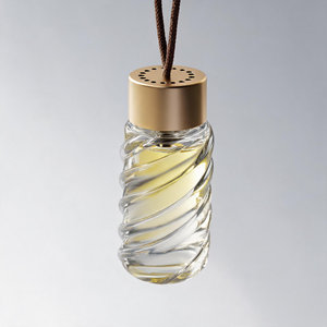 Diffusore <span class=keywords><strong>di</strong></span> Fragranze per Auto in Vetro Irregolare Personalizzato, Bottiglia Vuota con Corda per Appendere, Spruzzatore a Pompa per Oli Essenziali - Product Image 2