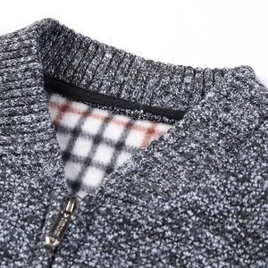 Cardigan masculino de manga longa, suéter de lã com gola, quente e grosso, para outono/inverno - Product Image 5