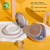 Boîte en plastique vide pour emballage cosmétique, écologique, irrégulière, à clipser, avec coussin d'air et excellente visibilité, vente en gros
