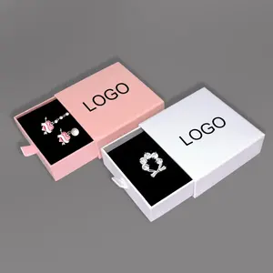 Изготовленный на заказ логотип Китай поставщик бумажная шкатулка для ювелирных изделий ящик коробка ювелирных изделий Роскошная Ювелирная Подарочная коробка
