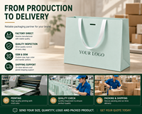 Sacs en papier kraft personnalisés avec longues poignées Ccpack, vert menthe de luxe, épaisseur 1 mm, poignée en ruban écologique, sac de shopping, sac cadeau pour la vente au détail