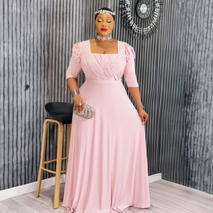 Cross-Border Rhinestone Fashion <strong>Dress</strong> African Foreign Trade AliExpress <strong>Plus</strong> <strong>Size</strong> Women's Clothing European American <strong>Bridesmaid</strong> - Product Image 4