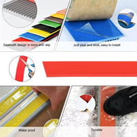 Profilé de protection antidérapant en PVC pour marches d'escalier, étanche, auto-adhésif, pour carrelage céramique et marches en bois, sécurité et découpe facile