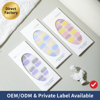 Autocollants pour ongles en plastique 3D imperméables, pré-cuits, couvrants, personnalisables, sans UV, sans lampe UV, faux ongles en gel