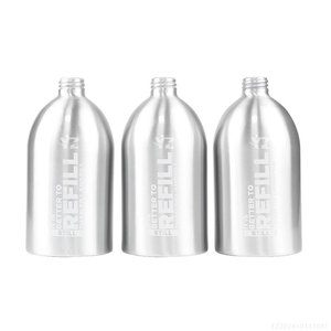Bouteille vaporisateur 800 ml en aluminium poli à épaulement robuste, pour huiles essentielles et brumes solaires, avec bouchon à 28 dents Pure Dew - Product Image 3