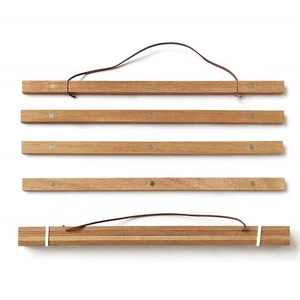 Colgadores Magnéticos <span class=keywords><strong>de</strong></span> <span class=keywords><strong>Madera</strong></span> <span class=keywords><strong>de</strong></span> Teca <span class=keywords><strong>para</strong></span> Pósteres, Marcos <span class=keywords><strong>para</strong></span> Cuadros <span class=keywords><strong>de</strong></span> <span class=keywords><strong>Lienzo</strong></span>, Estilo Australiano, Hazlo Tú Mismo - Product Image 2