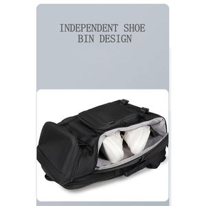 Bestseller: Geräumiger Lässiger Tennisrucksack mit Nass- und Trockenfach, Zwei-Wege-Tragesystem, Badminton-Rucksack mit Schuhfach - Product Image 3