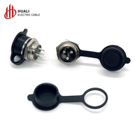Tapas y Cubiertas Impermeables IP67 de Nylon para Conectores de Aviación GX12/GX16/GX20 (Uso Automotriz)