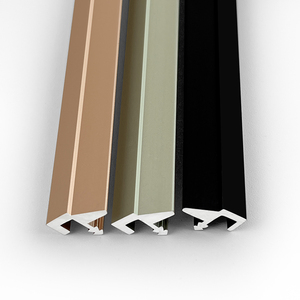 Manufacture Direct Aluminum <strong>Corner</strong> T Shaped Tile Trim Transition <strong>Metal</strong> <strong>Decorative</strong> Strip for Wood Door Background Wall Decoration - Product Image 3