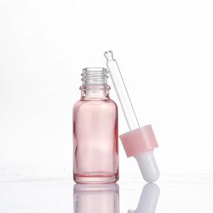 Bán Buôn 5Ml 10Ml 20Ml 100Ml Đào Thủy Tinh Màu Đỏ Dropper Tinh Chất Màu Hồng Chai Dầu Chai Nhỏ Giọt - Product Image 4