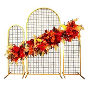 PRIME <span class=keywords><strong>mariage</strong></span> toile de fond décoration <span class=keywords><strong>en</strong></span> fer forgé fleur support métal arc porte pour Concert événements fête fleur décorative - Product Image 1