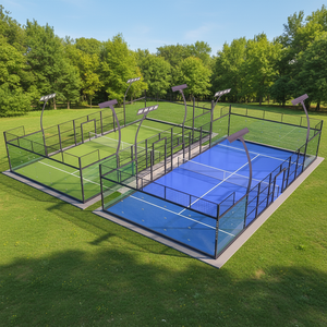 Configuration parfaite pour les terrains de padel, gazon artificiel, clôture, système fixe, construction durable en acier galvanisé de luxe - Product Image 4