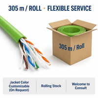 Cable de Red Cat6 UTP de Alta Flexibilidad para Cadena Portacables, 250MHz, Gigabit, Ethernet Industrial, 24AWG, Apto para Brazos Robóticos