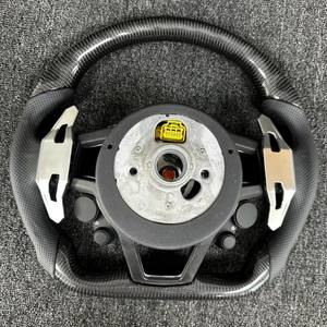 Volant Demi-Volant Alcantara Style R8 RS pour <span class=keywords><strong>Audi</strong></span> A3 A4 A5 A6 C7 B8.5 B6 B8 B9 RS3 8V RS4 RS5 RS6 RS7 SQ5 Q3 Q5 Q7 TTRS - Product Image 6