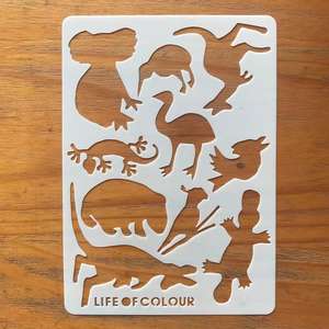 Modèle de peinture artistique à motifs personnalisés, pochoir réutilisable, outils de dessin pour enfants - Product Image 3