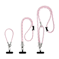 Cordon de téléphone 3-en-1 en nylon tressé – Sangle bandoulière, tour de cou et dragonne, corde robuste de 7 mm avec clip métallique pour usage extérieur et quotidien