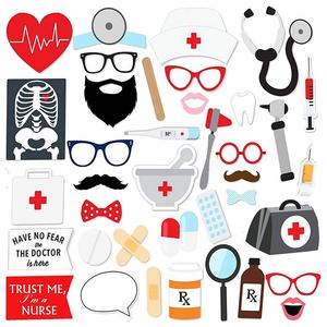 40 accessoires de fête DIY sur le thème médical et dentaire pour médecins et infirmières, parfaits pour prendre des photos - Product Image 4
