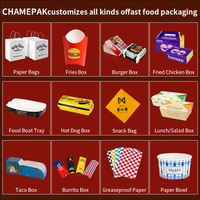Caja de Cartón Personalizada para Pollo Frito, Envase de Grado Alimenticio para Llevar, Caja de Papel para Hot Dogs Coreanos, Hamburguesas Francesas y Comida Rápida