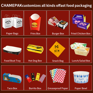 Boîte d'emballage personnalisée pour poulet frit, <span class=keywords><strong>carton</strong></span> <span class=keywords><strong>alimentaire</strong></span> à emporter, hot-dog coréen à emporter, burger français, boîte en papier pour poulet frit, restauration rapide - Product Image 5