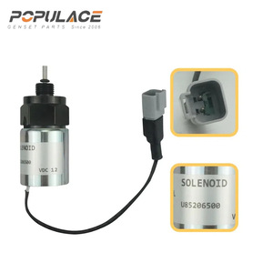 Solénoïde d'arrêt Populace U85206500 12 VDC pour groupe électrogène diesel - Product Image 1