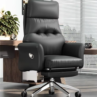 Chaise de bureau de direction de luxe léger Chaise de superviseur pour le soutien de la taille Chaise d'ordinateur ergonomique et réglable
