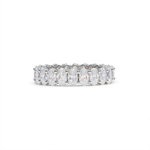 Paston Custom <span class=keywords><strong>Moissanite</strong></span> Ringen 3*5Mm D Vvs Ovale <span class=keywords><strong>Moissanite</strong></span> Eternity Ring S925 Sterling Zilver/<span class=keywords><strong>K</strong></span> Goud <span class=keywords><strong>Moissanite</strong></span> Ring - Product Image 1
