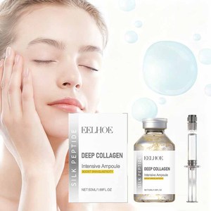 Sérum hydratant pour le visage, essence revitalisante intensive au collagène actif à 100%, liquide, peptides, raffermissant, ampoule, sérum riche en peptides - Product Image 5