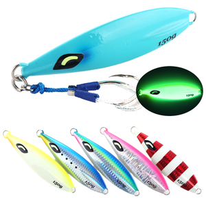 SKM Super dur matériel de pêche à l'achigan 20g-350gMetal Cast Jig cuillère leurre appât artificiel rivage pêche lente poisson d'eau salée - Product Image 1