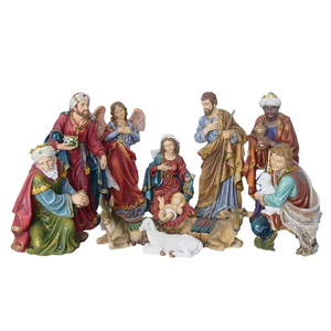 Statua Religiosa Personalizzata a Grandezza Naturale, Scena della Nascita di Gesù 3D, Decorazione Natalizia per Esterni e Interni, Scultura in Resina di Xiamen, Modello Pronto in 10 Giorni - Product Image 1