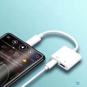 Câble adaptateur <span class=keywords><strong>iPhone</strong></span> à double interface 2-en-1 Répartiteur de casque <span class=keywords><strong>audio</strong></span> et de charge et adaptateur d'écoute de musique - Product Image 4