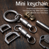 Accessoires de porte-clés universels en alliage de titane Boucle universelle Gadgets de voiture Pendentif de rotation à 360 degrés