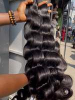 Extensiones de Cabello Natural de 40 Pulgadas, Cabello Indio Natural, Cabello Vietnamita Natural Sin Procesar, Cabello Birmano Rizado con Puntas en K