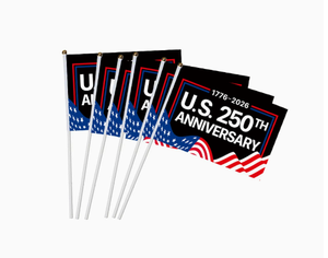 Drapeau à agiter à la main pour le 250e anniversaire des États-Unis, avec motif carte et étoiles, pour la fête de l'Indépendance américaine - Product Image 5