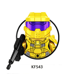 Mini-mecha spatial futuriste en ABS, blocs de construction éducatifs entièrement imprimés, MOC, cadeau de collection KF542-KF549 - Product Image 3