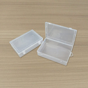 Transparent Rectangular PP Plastic Storage <b>Box</b> 25.9x17.3x6.2cm Covered For Electronics Fishing Gear Hardware Parts - Product Image 2