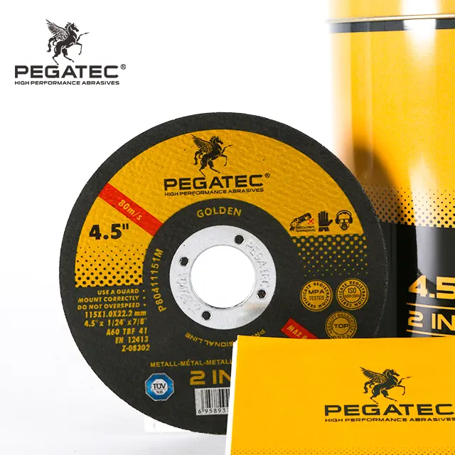 Pegatec 4.5 인치 115x1X22.23mm 울트라 슈퍼 얇은 절단 디스크