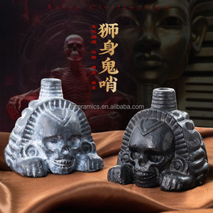 Sifflet authentique en résine pour l'autodéfense, design aztèque, véritable sifflet humain le plus fort de plus de <span class=keywords><strong>125</strong></span> décibels, poterie émaillée - Product Image 4