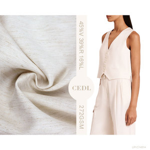 Telas de Mezcla de Lino, Viscosa y Rayón Grises de Alta Calidad en Existencia para Trajes - Product Image 1